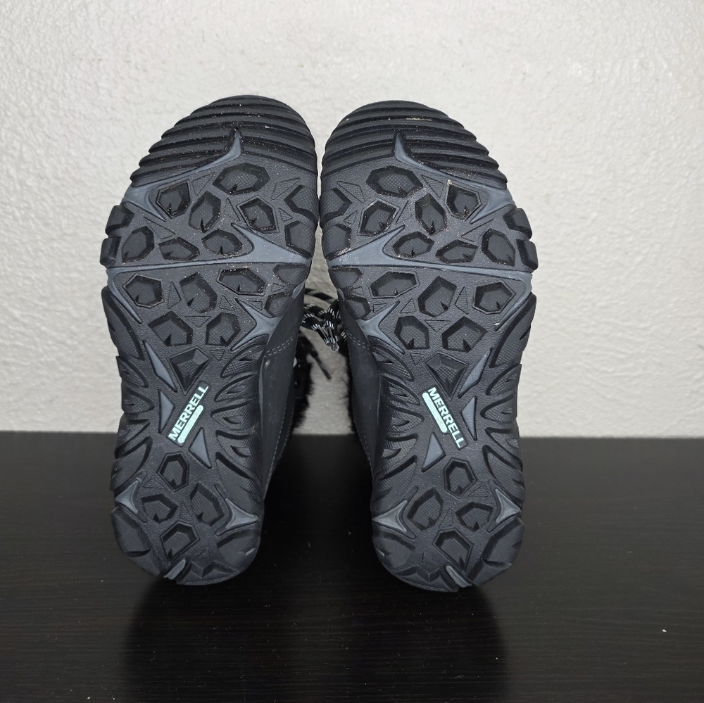 Merrell Womens Thermo Fractal Black Boot Waterproof Leather Warm Size 7.5 J90392 - Picture 11 of 14